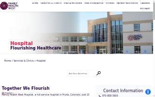 Family Health West Hospital website