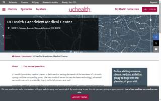 UCHealth Grandview Medical Center website