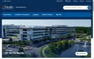 UF Health North website