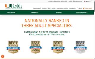 University of Miami Hospital website