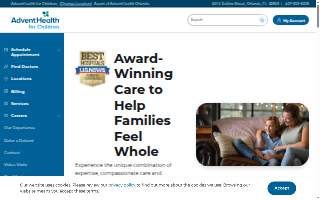 AdventHealth for Children website