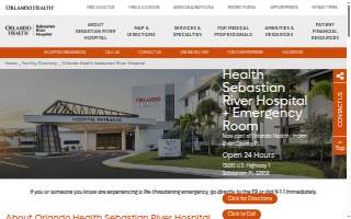 Orlando Health Sebastian River Hospital website