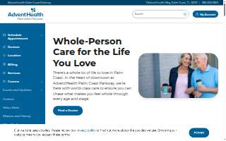 AdventHealth Palm Coast Parkway Hospital website