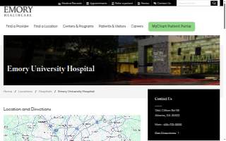 Emory University Hospital website
