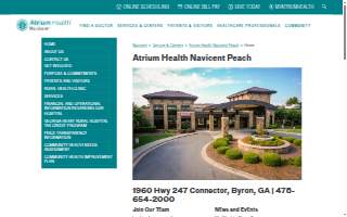 Atrium Health Navicent Peach website