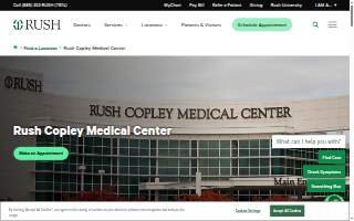 Rush Copley Medical Center website