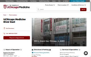 Chicago Hospital website