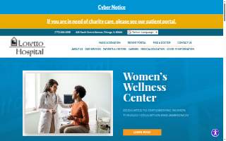 Loretto Hospital website