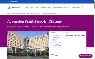 Ascension Saint Joseph - Chicago website