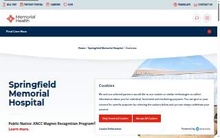 Springfield Memorial Hospital website