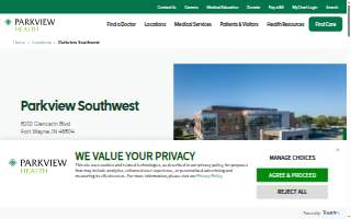 Parkview Southwest website