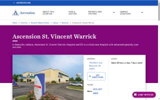 Ascension St. Vincent Warrick website