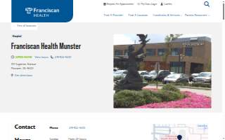 Franciscan Health Munster website