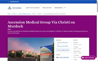 Ascension Medical Group Via Christi on Murdock website