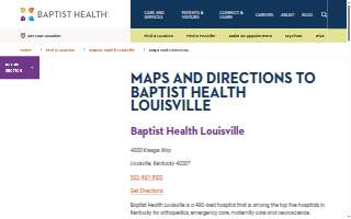 Baptist Health Louisville Park Tower website