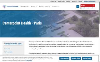 Centerpoint Health - Paris website