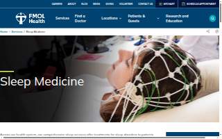 Our Lady of Lourdes Sleep Disorders Center - Lafayette Clinic website