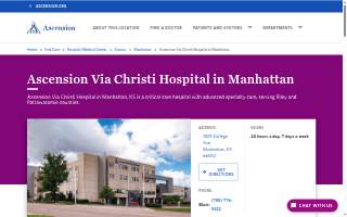 Ascension Via Christi Hospital in Manhattan website