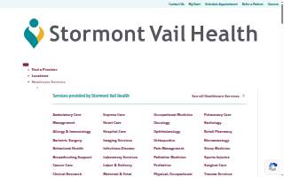 Stormont Vail Health Emergency and Trauma Center website