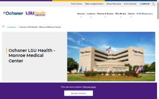 Ochsner LSU Health - Monroe Medical Center website