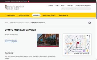 UMMC Midtown Campus website
