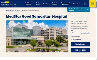 MedStar Good Samaritan Hospital website