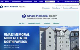 UMass Memorial Medical Center North Pavilion website