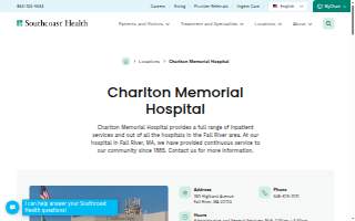 Charlton Memorial Hospital website