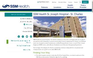 SSM Health St. Joseph Hospital - St. Charles website