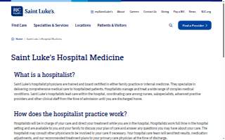 Saint Luke's Health System website