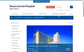 Barnes-Jewish Center for Advanced Medicine website