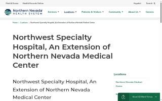 Northwest Specialty Hospital website