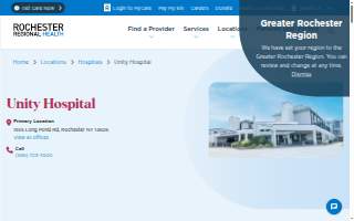 RRH Unity Hospital website