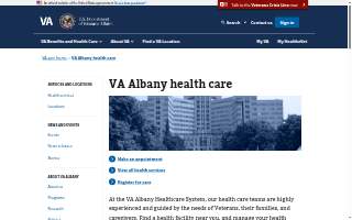 Albany VA Hospital website