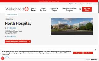 WakeMed North Hospital website