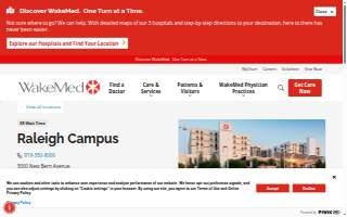 WakeMed Andrews Center website