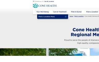 Cone Health Alamance Regional website