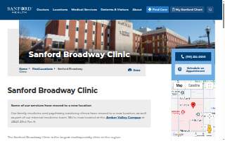 Sanford Broadway Clinic website