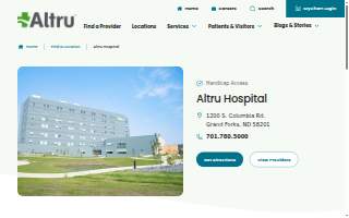Altru's Critical Care website