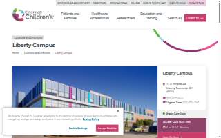 Cincinnati Children's Liberty Campus website