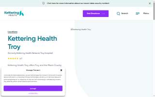 Kettering Health Troy website