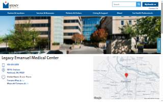 Legacy Emanuel Medical Center website