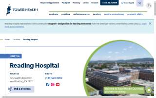 Reading Hospital HealthPlex website