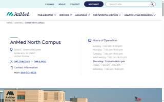 AnMed North Campus website