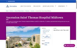 Ascension Saint Thomas Hospital Midtown website