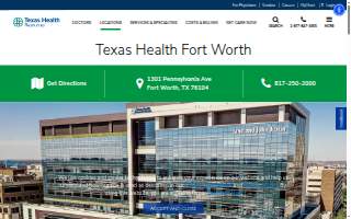 Texas Health Harris Methodist Hospital Fort Worth website