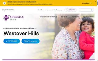 CHRISTUS Santa Rosa Hospital - Westover Hills website