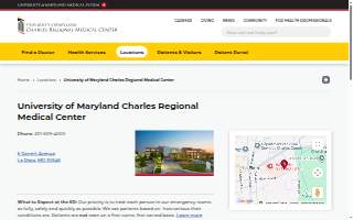 UM Charles Regional Medical Center website