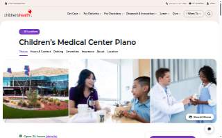 Children's Medical Center Plano website