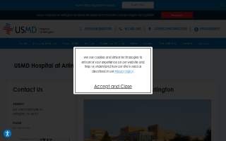 USMD Hospital at Arlington website